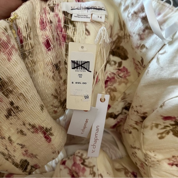 V. Chapman x Anthropologie Valentina English Rose Dress size 14 - Picture 9 of 10